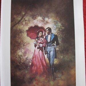 vintage Boris Vallejo: The Toast of the Town - 11.5" x 8.5" Book Plate Print